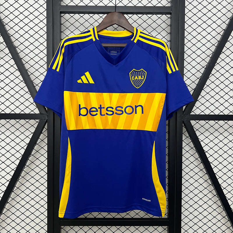 Camisa Boca Juniors Home 24/25 Torcedor Adidas Masculina - Azul e Amarela