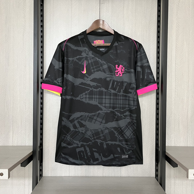 Camisa Chelsea Third 24/25 - Torcedor Nike Masculina - Preta e Roxa