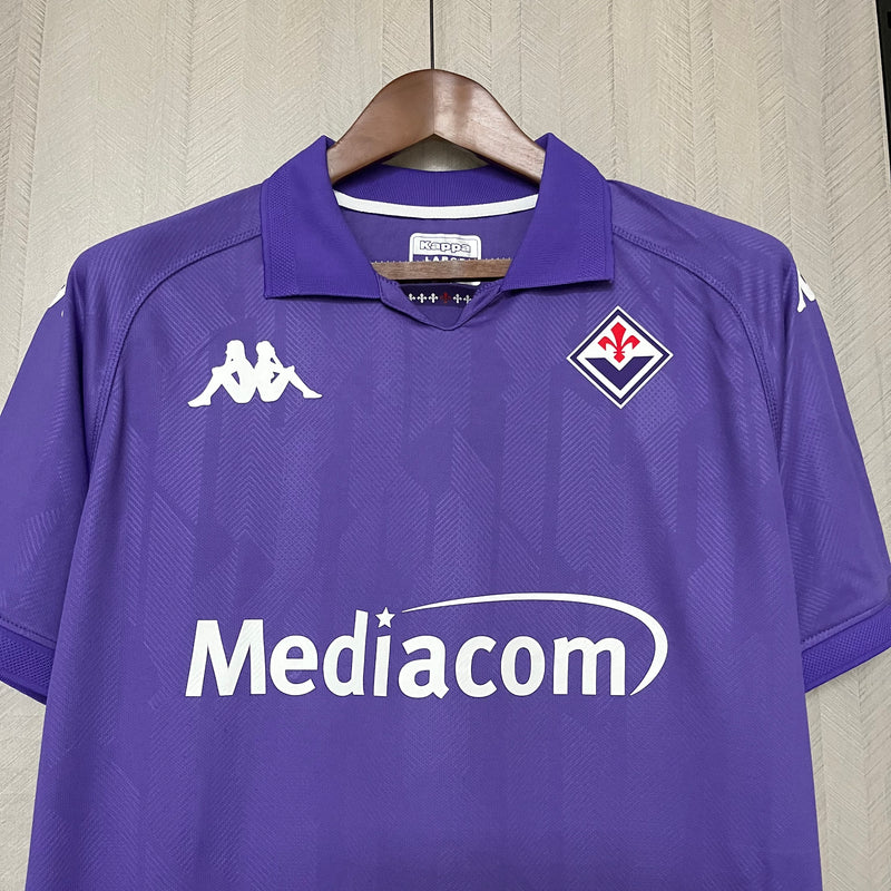 Camisa Fiorentina Home 24/25 Torcedor Kappa Masculino - Roxo