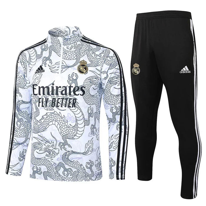 Conjunto Treino Real Madrid Dragon 23/24 - Branco