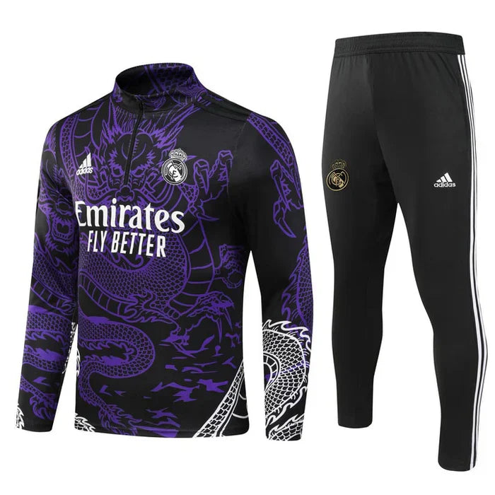 Conjunto Treino Real Madrid Dragon 24/25 - Roxa