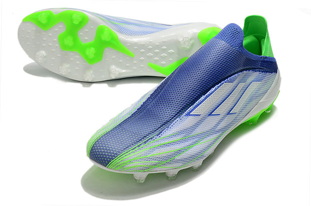 Chuteira Campo Adidas X SpeedFlow FG Verde/Azul