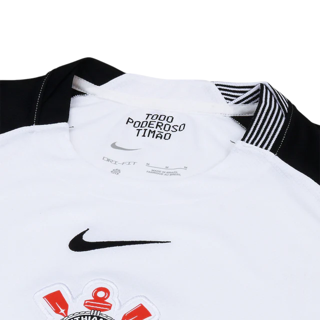 Conjunto Infantil Corinthians Home 25/26 Nike - Branca