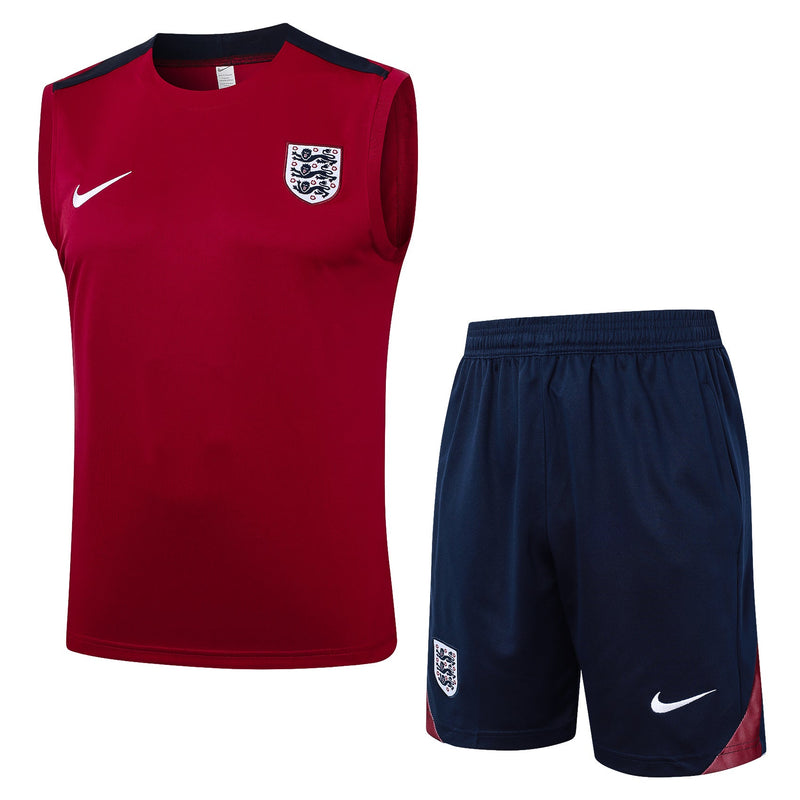 Conjunto Regata Inglaterra 2024/25 - Grená e Azul