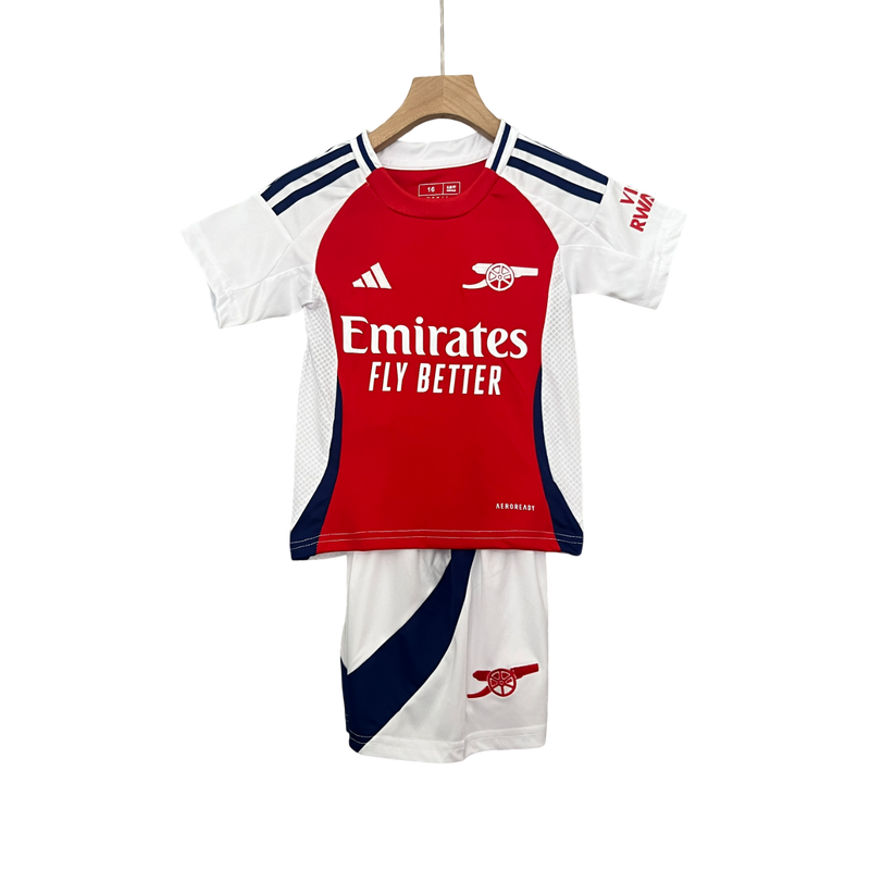 Conjunto Infantil Arsenal Home 24/25 Adidas - Vermelha