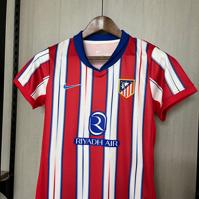 Conjunto Infantil Atlético De Madrid Home 24/25 Nike - Azul e Vermelho
