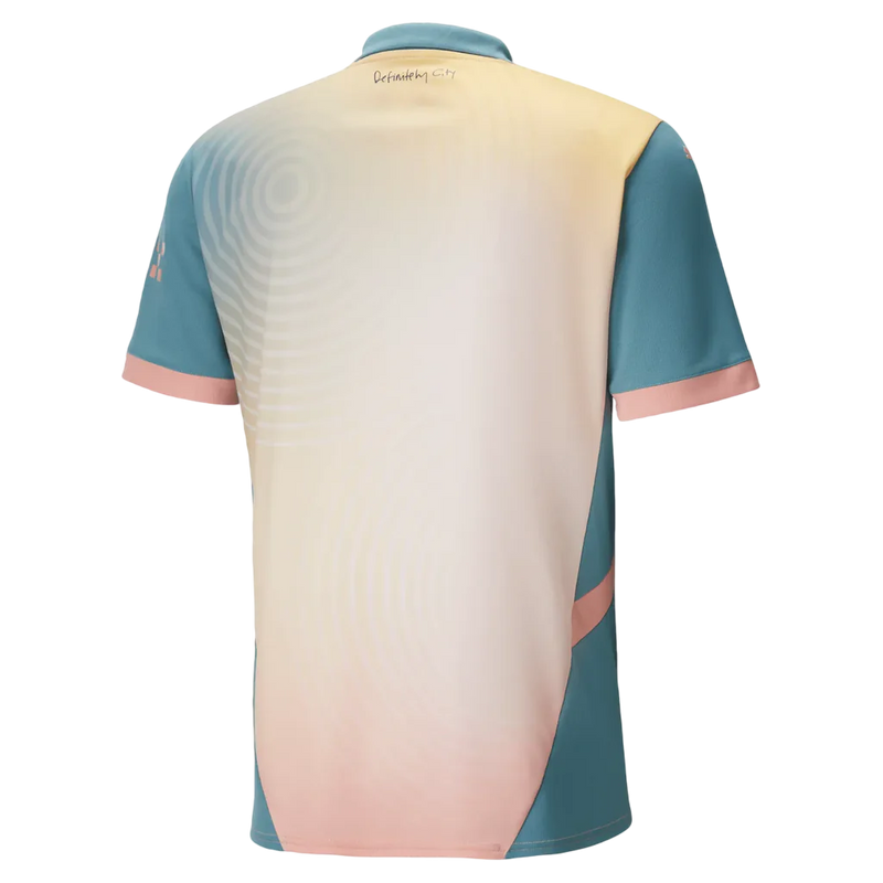 Camisa Manchester City Fourth 24/25 s/n° Torcedor Puma Masculina - Azul e Rosé