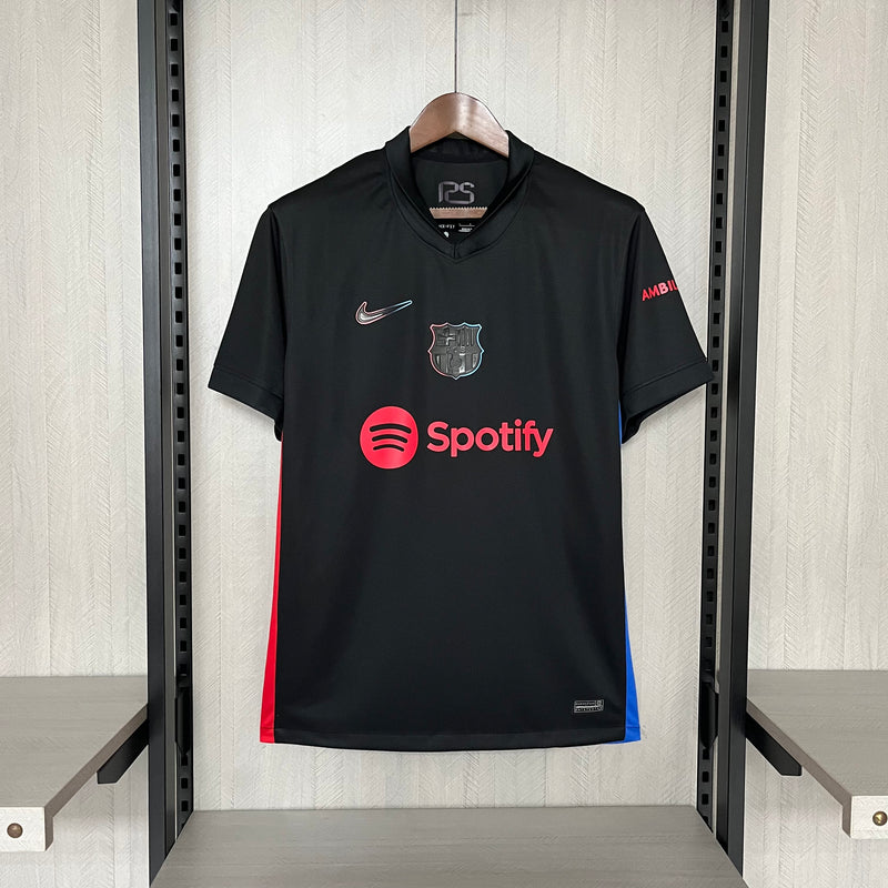 Camisa Barcelona Away 24/25 s/n° Torcedor Masculino - Preto