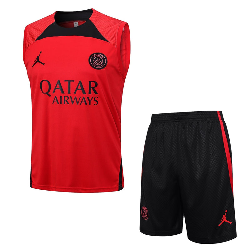 Conjunto Regata Paris Saint Germain - Vermelho e Preto