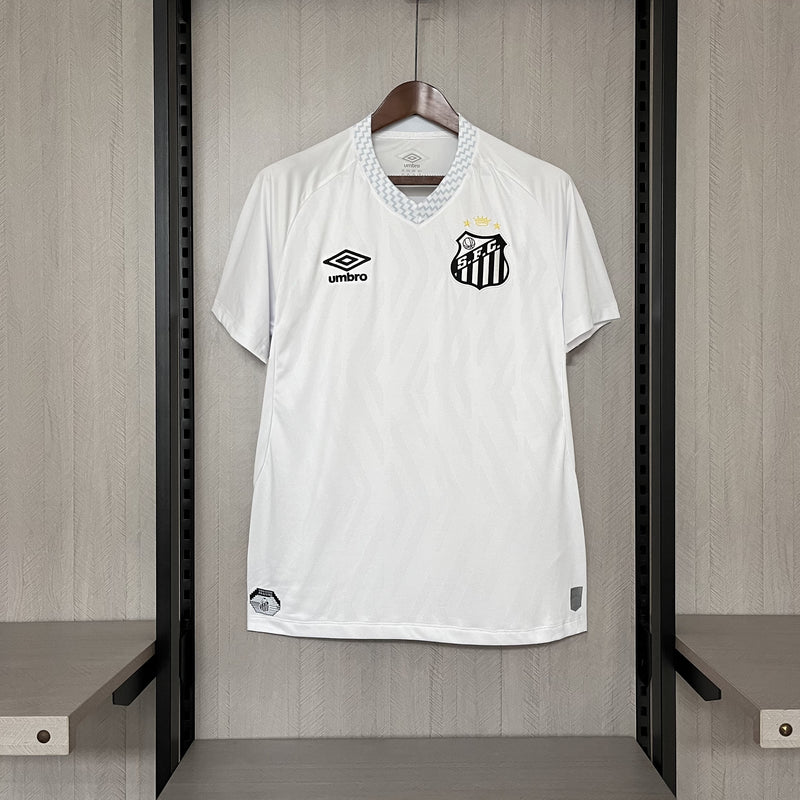 Camisa Santos Home 25/26 Torcedor Umbro Masculina - Branca