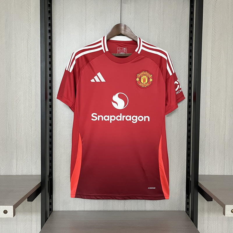 Camisa Manchester United Home 24/25 s/n° Torcedor Adidas Masculina - Vermelha