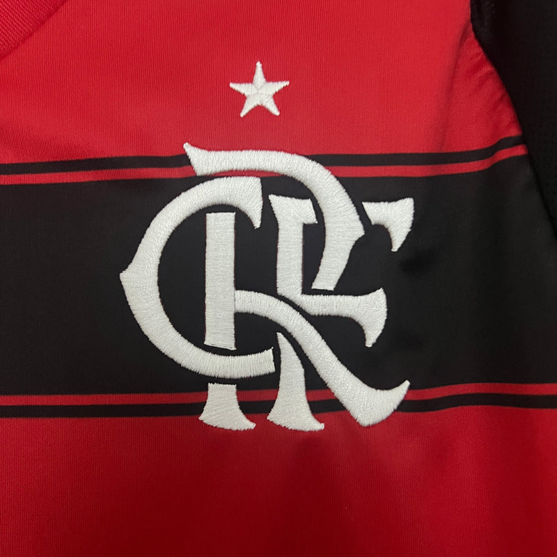 Camisa Flamengo Home 25/26 s/n° Torcedor Adidas Masculina - Vermelha e Preta