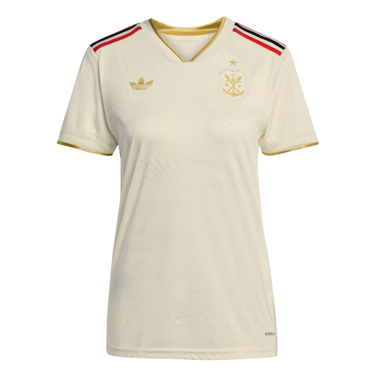 Camisa Flamengo Third 25/26 s/n° Torcedor Adidas Feminina - Creme