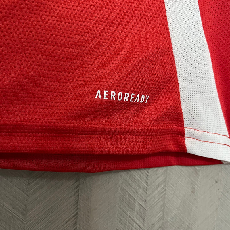 Camisa Internacional Home 25/26 Torcedor Adidas Masculina - Vermelha e Branca