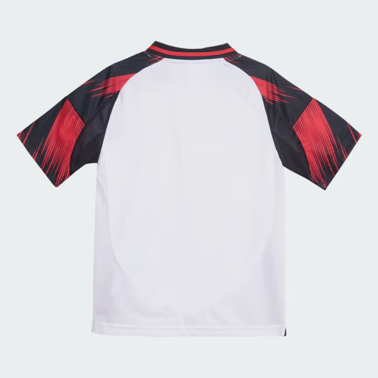 Conjunto Infantil Flamengo Away 25/26 Adidas - Branca e Vermelha