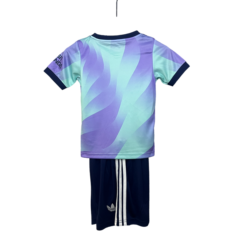 Conjunto Infantil Arsenal Third 24/25 Adidas - Azul