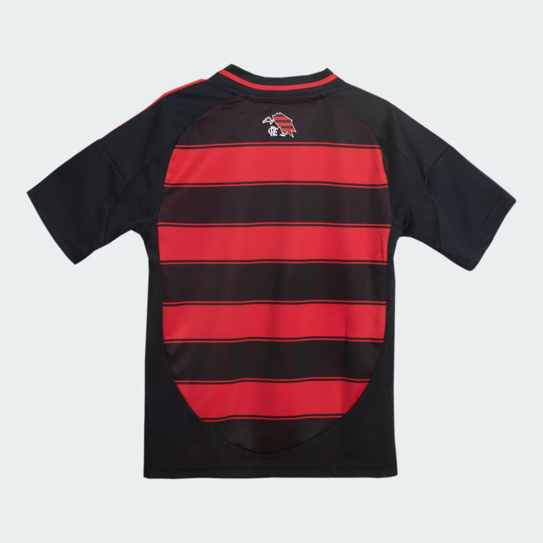 Conjunto Infantil Flamengo Home 25/26 Adidas - Vermelha e Preta