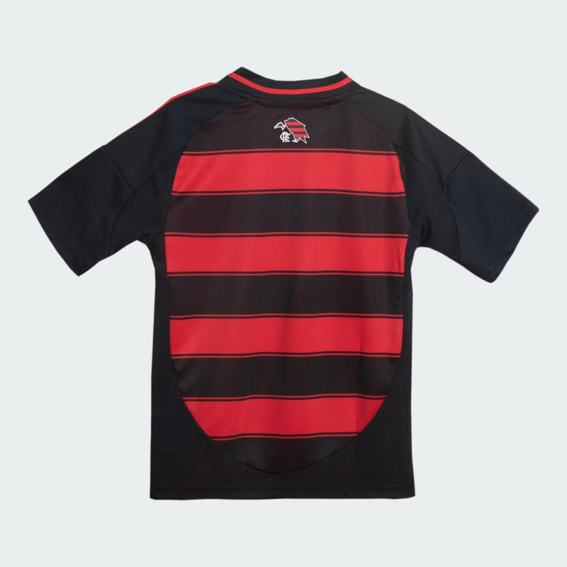 Conjunto Infantil Flamengo Home 25/26 Adidas - Vermelha e Preta