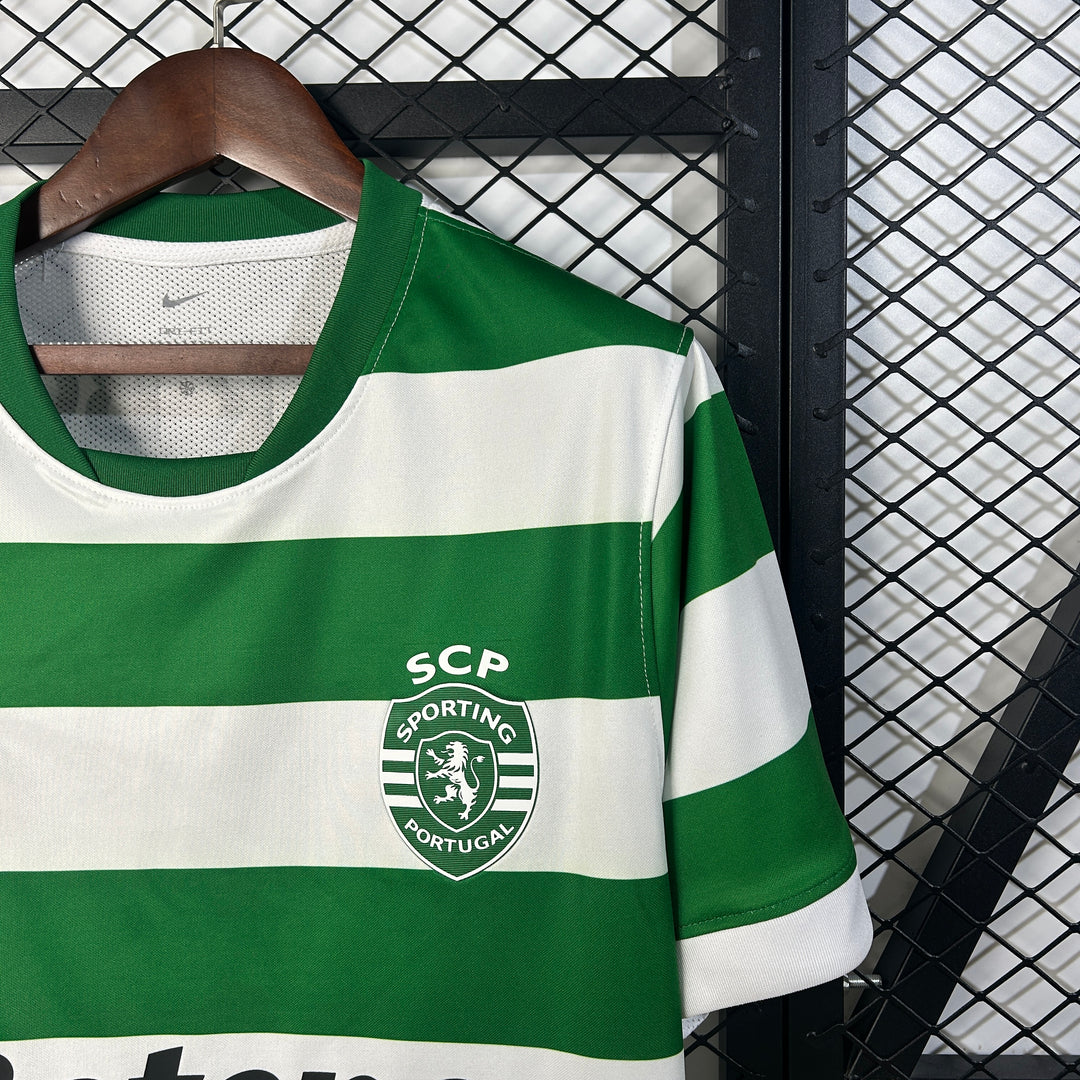 Camisa Sporting Home 25/26 Torcedor Nike Masculina - Verde e Branca