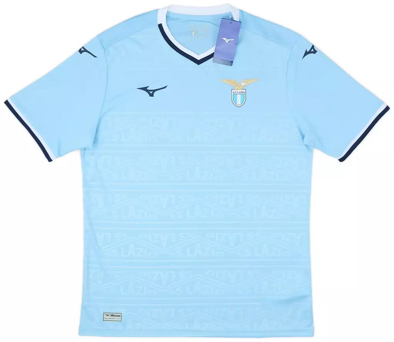 Camisa Lazio Home 24/25 - Torcedor Mizuno Masculina - Azul claro