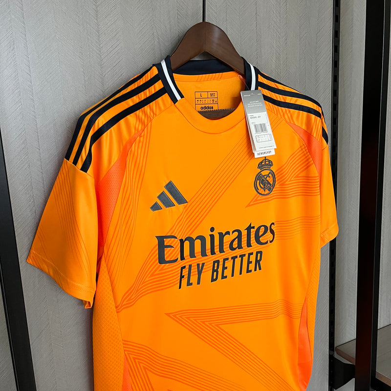 Camisa Real Madrid Away 24/25 s/n° Torcedor Adidas Masculino - Laranja