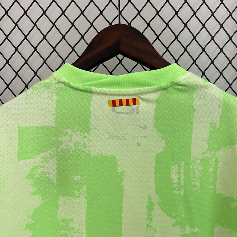 Camisa Barcelona Third 24/25 s/n° Torcedor Masculino - Verde e Branco