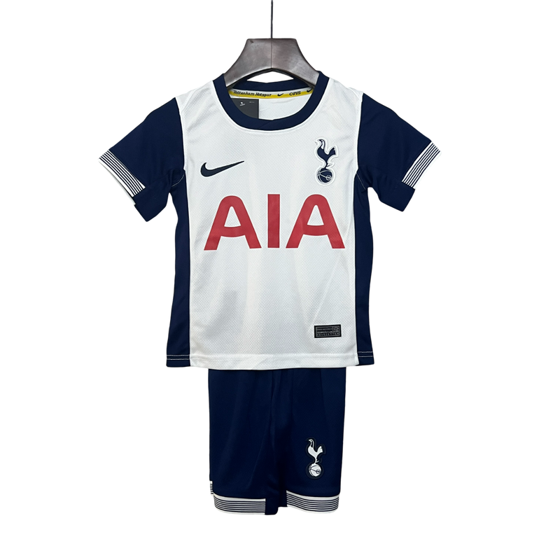 Conjunto Infantil Tottenham Home 25/26 Nike - Branca e Azul