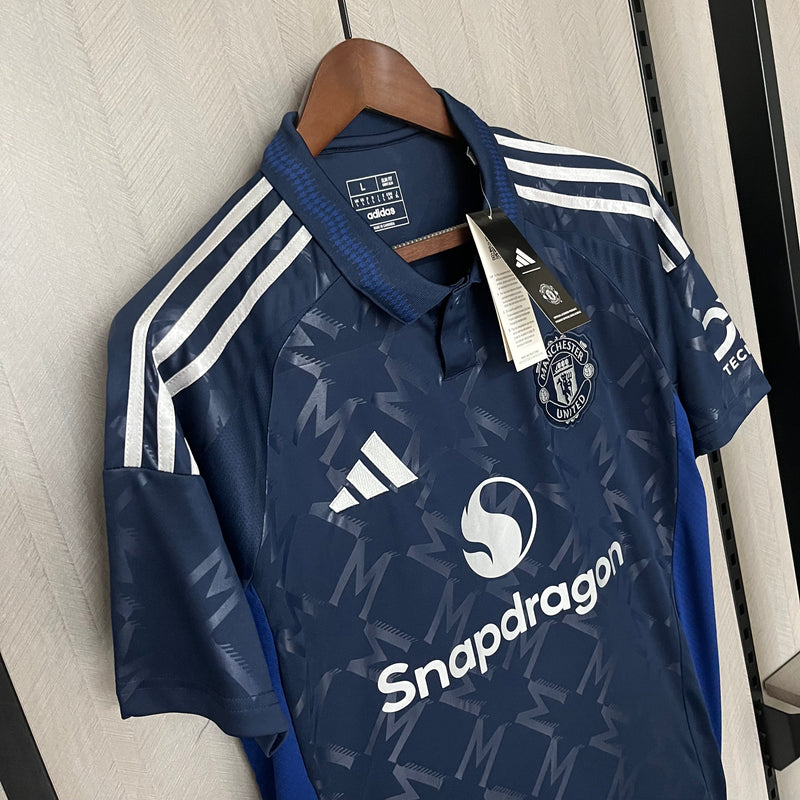 Camisa Manchester United Away 24/25 s/n° Torcedor Adidas Masculina - Azul