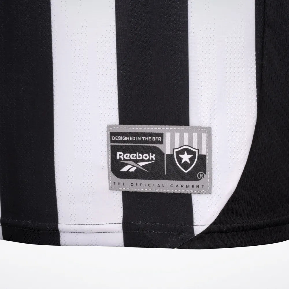 Camisa Botafogo Home 25/26 s/n° Torcedor Reebok Masculina - Branca e Preta