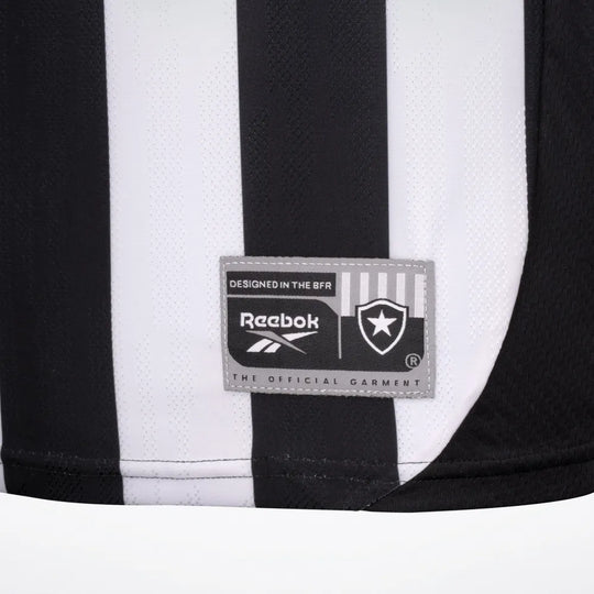 Camisa Botafogo Home 25/26 s/n° Torcedor Reebok Masculina - Branca e Preta