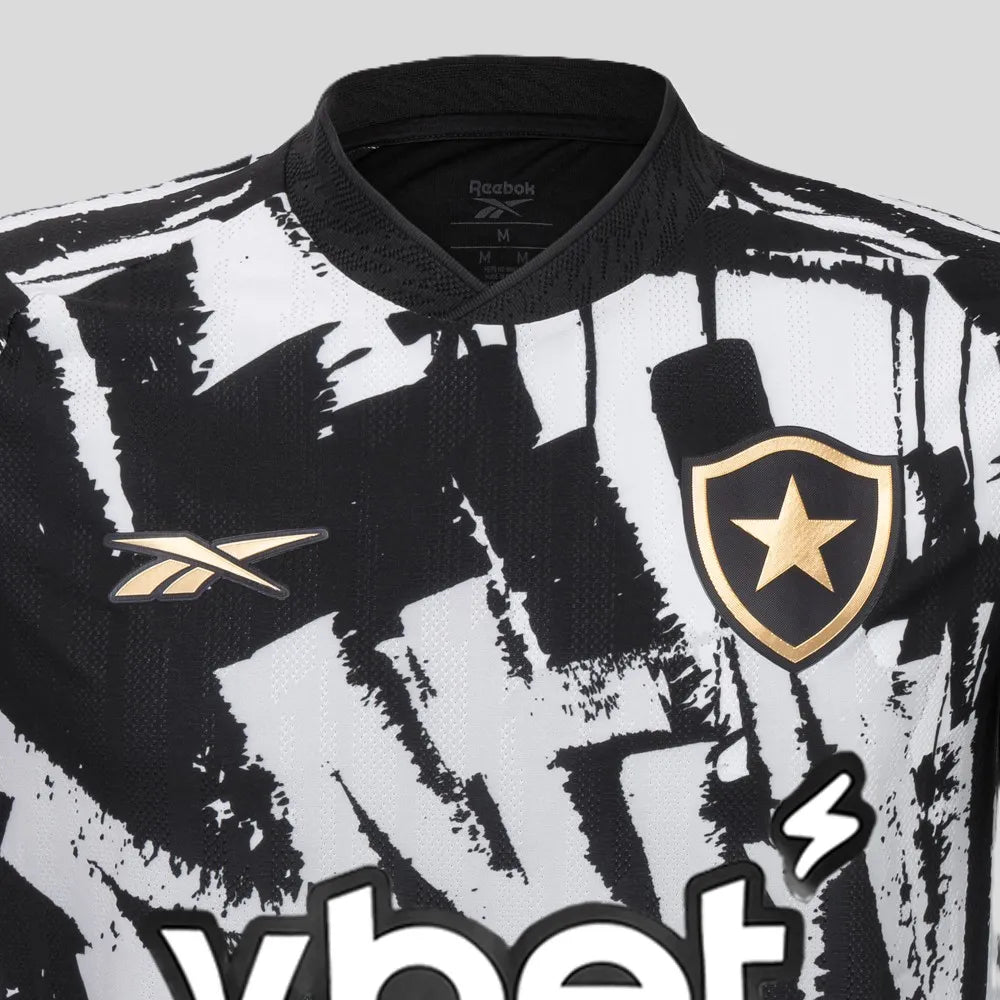 Camisa Botafogo Fourth 25/26 s/n° Torcedor Reebok Masculina - Branca e Preta