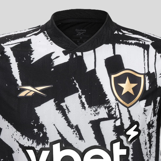 Camisa Botafogo Fourth 25/26 s/n° Torcedor Reebok Masculina - Branca e Preta