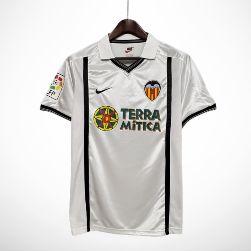 Camisa Valencia Titular 01/02 - Versão Retro