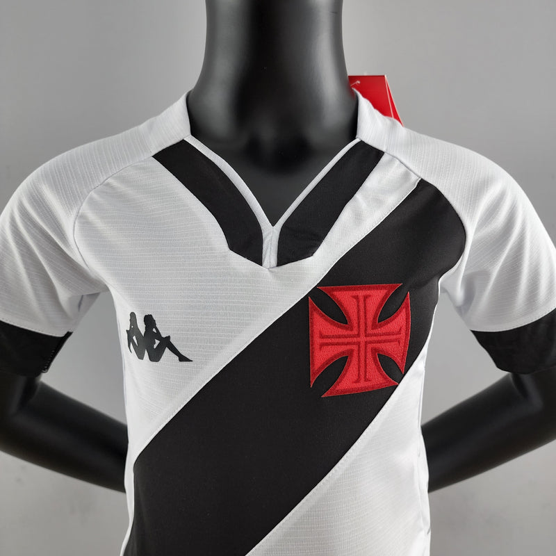 Kit Infantil Vasco 22/23 Kappa - Branco e Preto