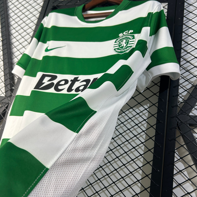 Camisa Sporting Home 25/26 Torcedor Nike Masculina - Verde e Branca