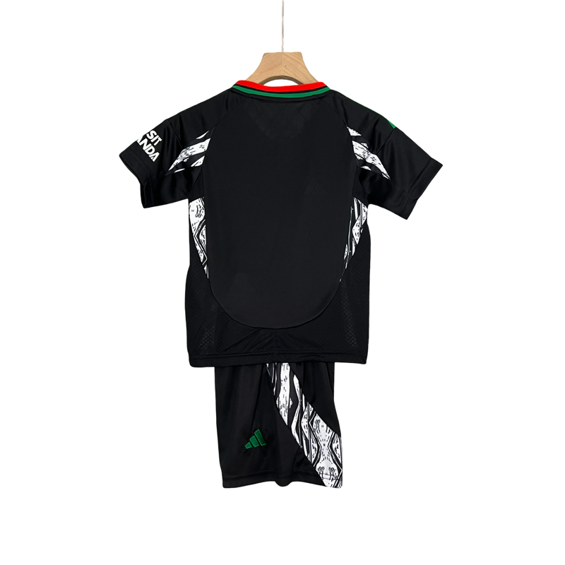 Conjunto Infantil Arsenal Away 24/25 Adidas - Preta