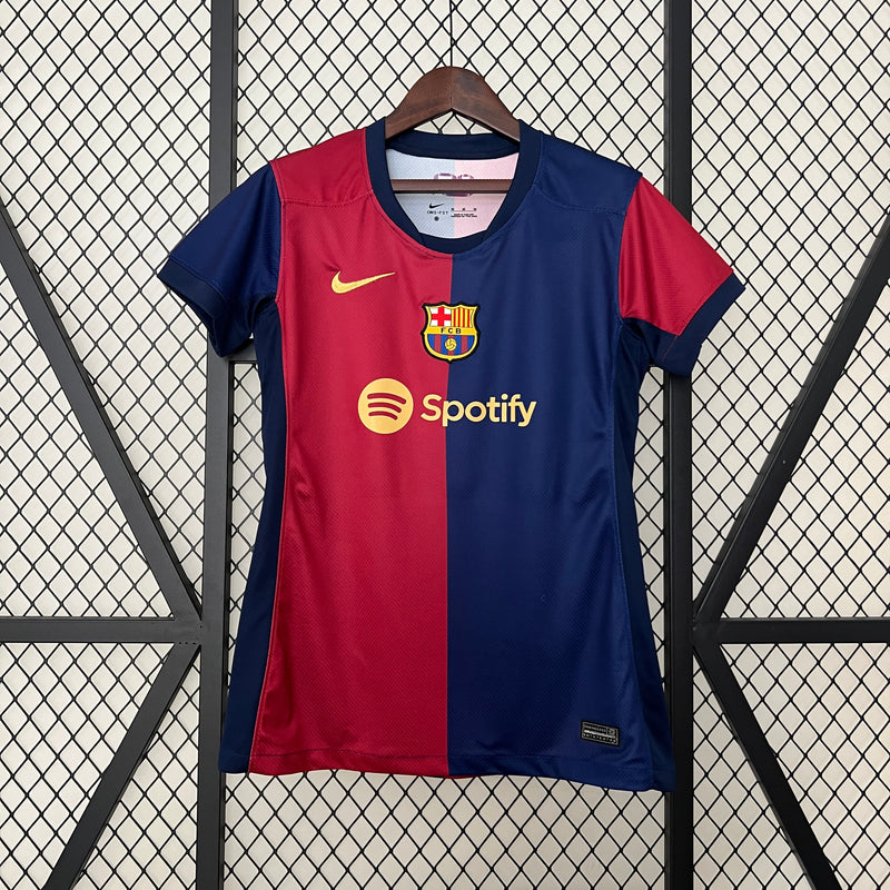 Camisa Barcelona Home 24/25 s/n° Torcedor Nike Feminina - Azul e Grená