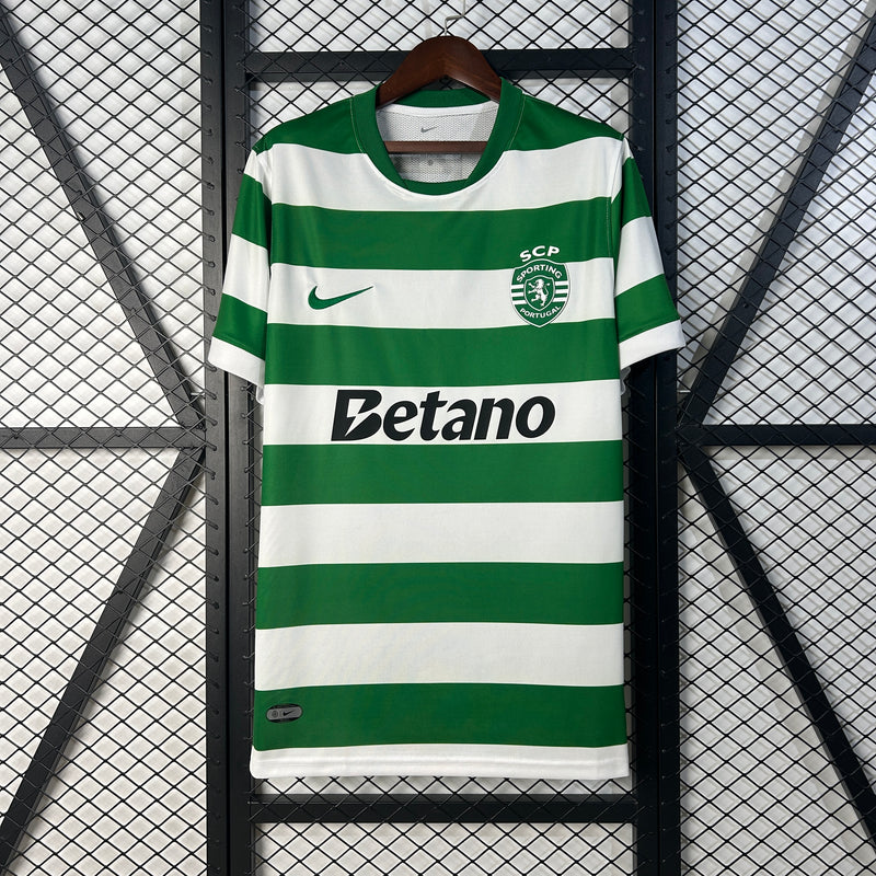 Camisa Sporting Home 25/26 Torcedor Nike Masculina - Verde e Branca