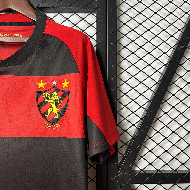 Camisa Sport Recife Home 25/26 Torcedor Umbro Masculina - Vermelha e Preta
