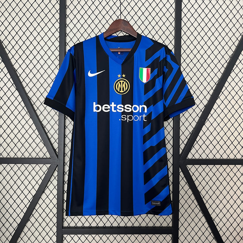 Inter Milan Home Shirt 24/25 - Men's Nike - Blue and Black