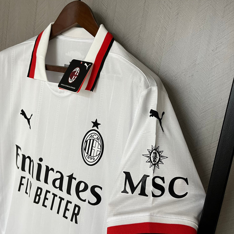 Camisa AC Milan Away 24/25 Torcedor Puma Masculina - Branca