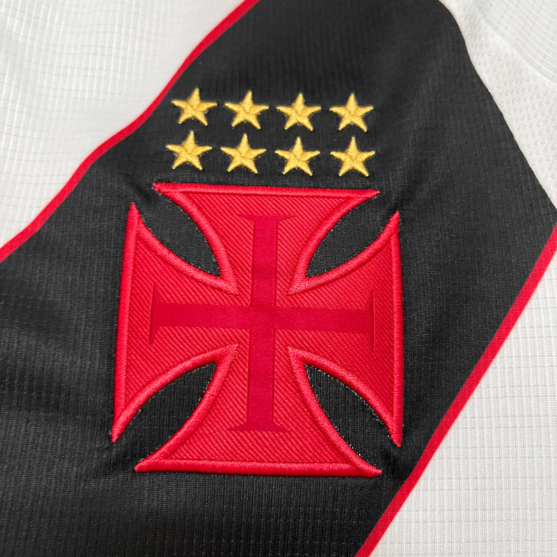Camisa Vasco Away 24/25 s/n° Torcedor Kappa Masculina - Branca e Preta