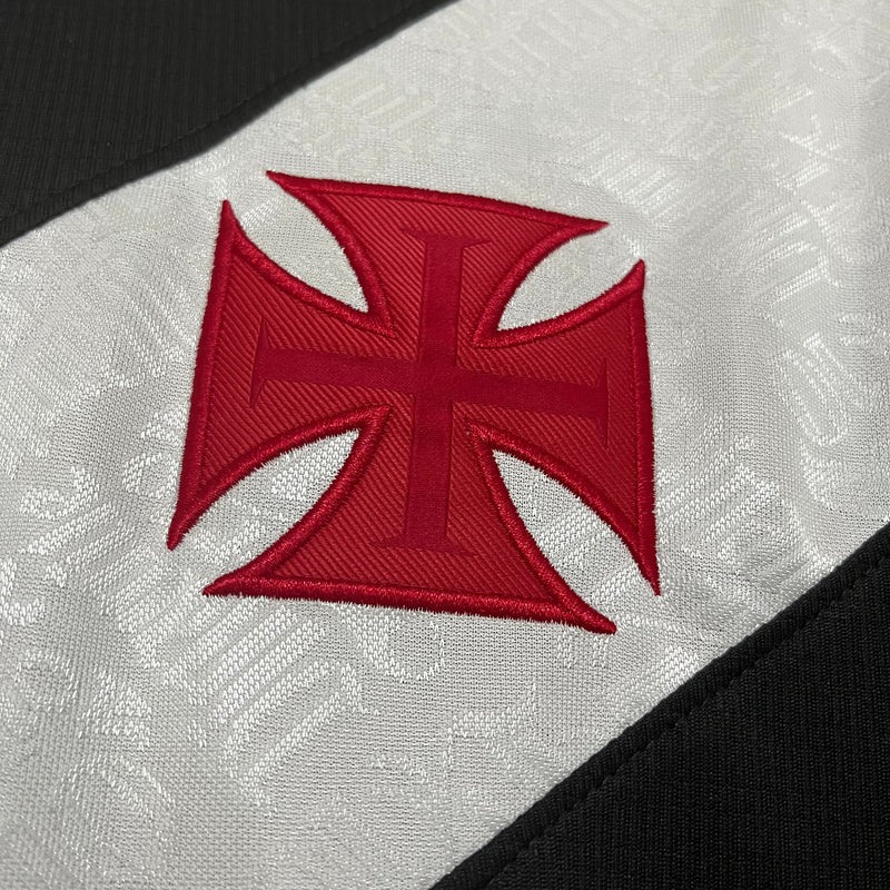 Camisa Vasco Home 24/25 s/n° Torcedor Kappa Masculina - Preta e Branca