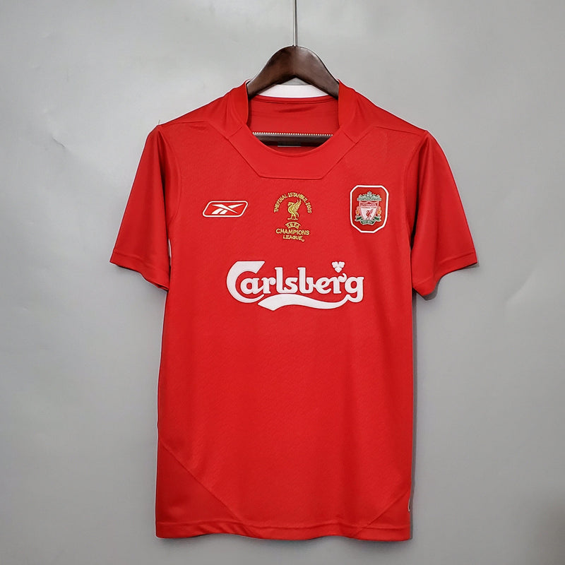 Camisa Retrô Liverpool 2005/05 Home Champions League Edition - ResPeita Sports