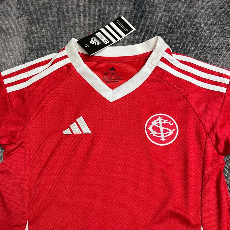 Conjunto Infantil Internacional Home 25/26 Adidas - Vermelha