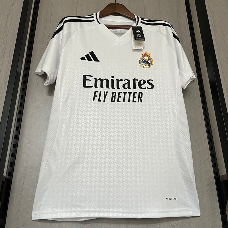 Camisa Real Madrid Home 24/25 s/n° Torcedor Masculino - Branca