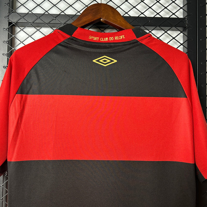 Camisa Sport Recife Home 25/26 Torcedor Umbro Masculina - Vermelha e Preta