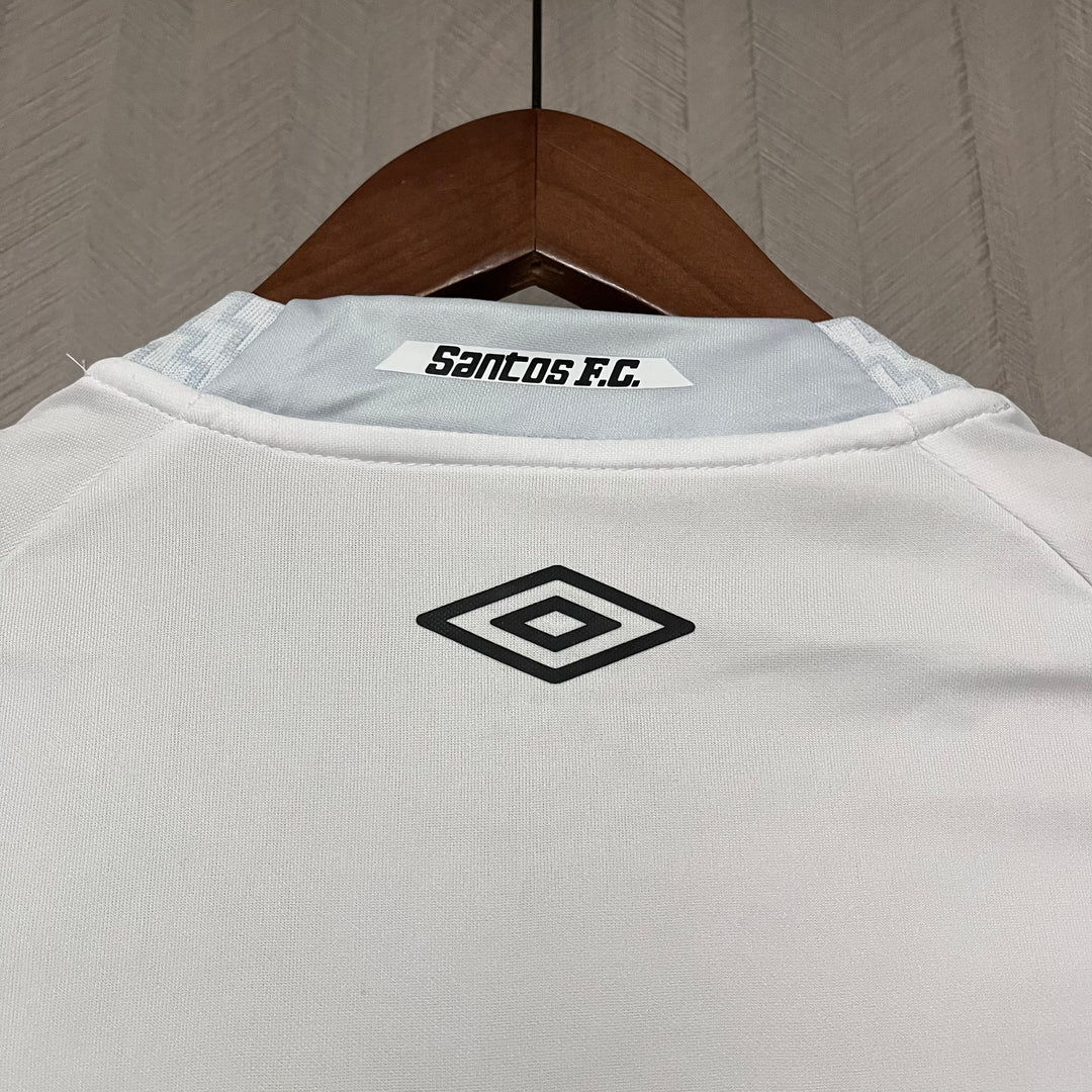Camisa Santos Home 25/26 Torcedor Umbro Feminina - Branca