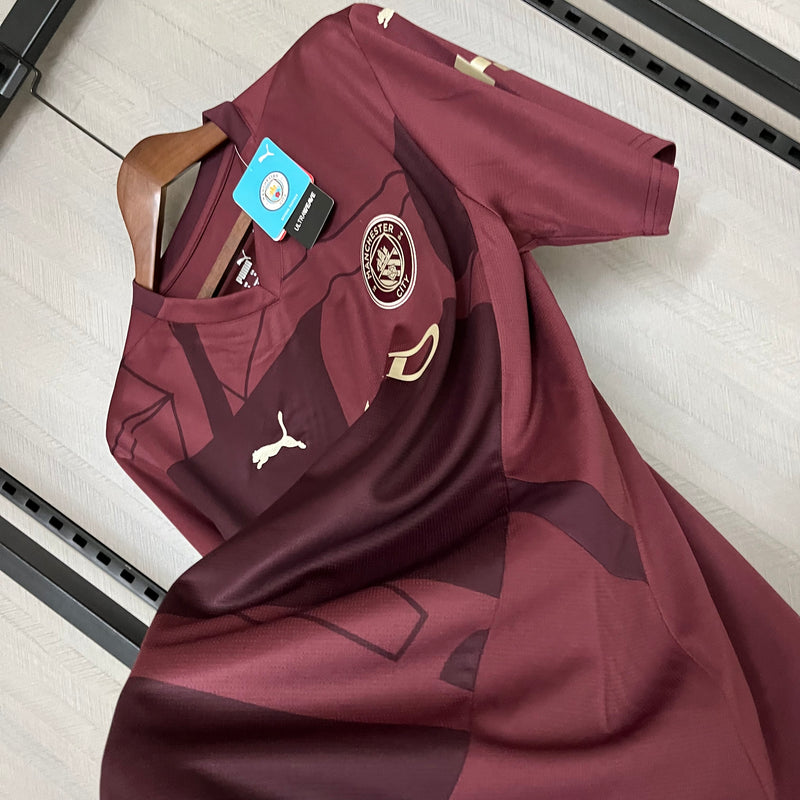 Camisa Manchester City Third 24/25 Torcedor Puma Masculina - Vermelha