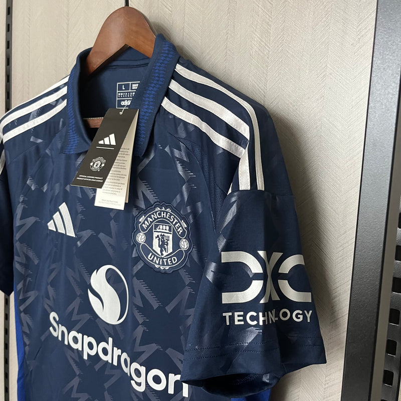 Camisa Manchester United Away 24/25 s/n° Torcedor Adidas Masculina - Azul